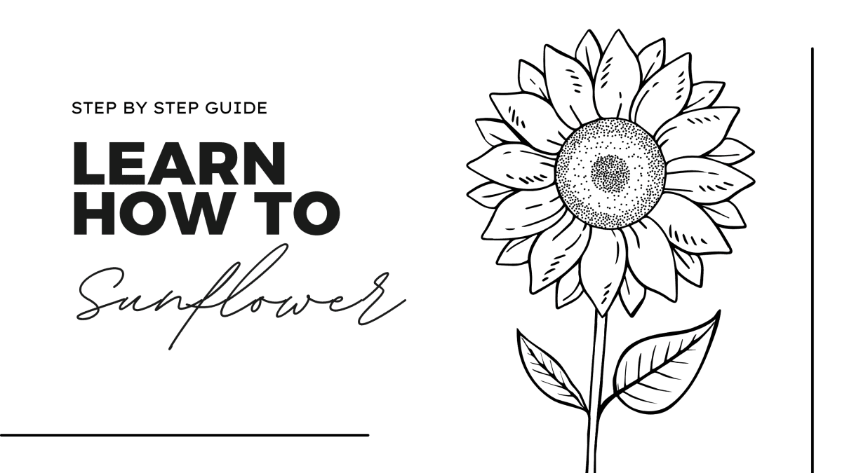 How to Draw A Sunflower Step by Step (Easy for Beginners) Thumbnail
